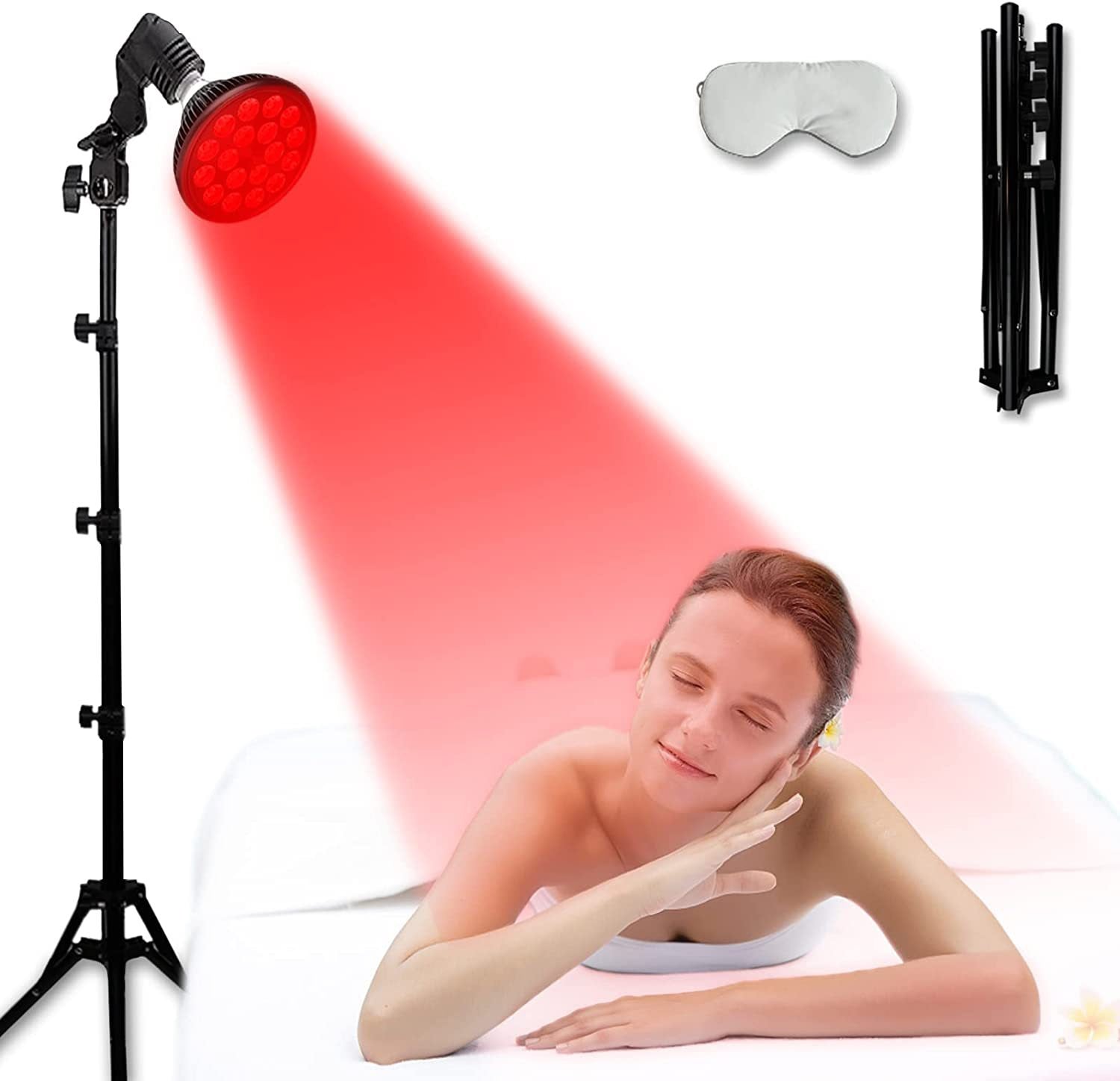 Red Near-Infrared Light Therapy Round Lamps